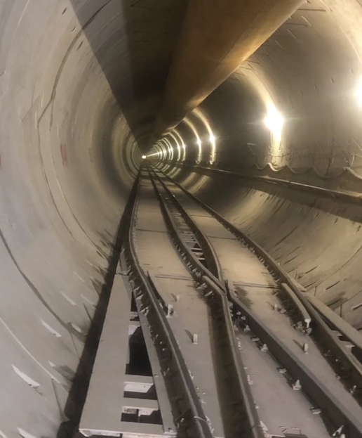 广西TBM工法隧道施工错车移动式平台